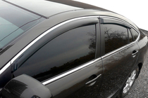 Ford Mondeo 2014–2022 Sivulasien tuuliohjaimet kromilistalla (4 kpl, HIC) kuva 1