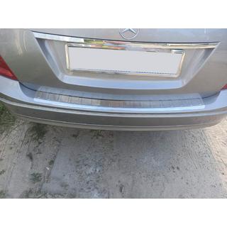Takapuskurin suojalista (SW, kiiltävä, ruostumaton teräs) Mercedes C-sarja W204 2007–2015 kuva 1