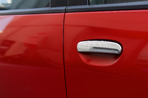 Mitsubishi Colt 2004–2012 Ovenkahvan kromisuojat (4 kpl, ruostumaton teräs) kuva 2