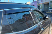 Hyundai Santa Fe 3 2012–2018 Sivulasien tuuliohjaimet kromilistalla (4 kpl, HIC) kuva 2