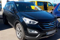 Hyundai Santa Fe 3 2012–2018 Sivulasien tuuliohjaimet kromilistalla (4 kpl, HIC) kuva 3