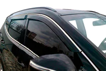 Hyundai Santa Fe 3 2012–2018 Sivulasien tuuliohjaimet kromilistalla (4 kpl, HIC) kuva 6