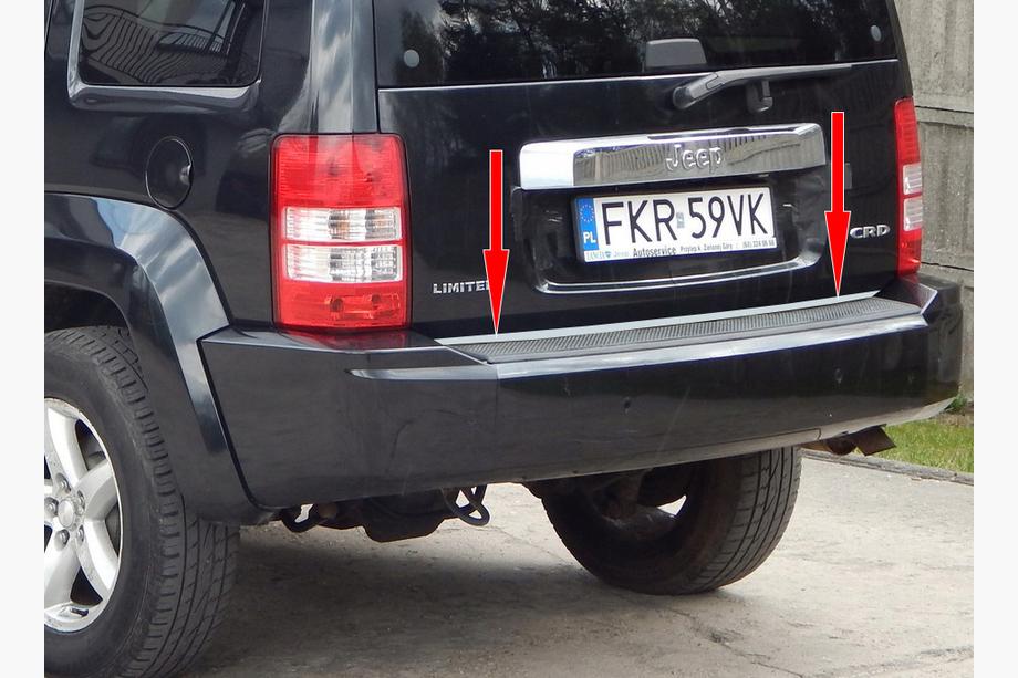 Jeep Cherokee/Liberty 2007–2013 Takalukun reunalista (ruostumaton teräs) Image