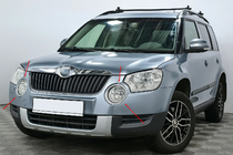 Skoda Yeti 2009–2017 Kromatut sumuvalon kehykset (2009-2013, 2 kpl, ruostumaton teräs) kuva 1
