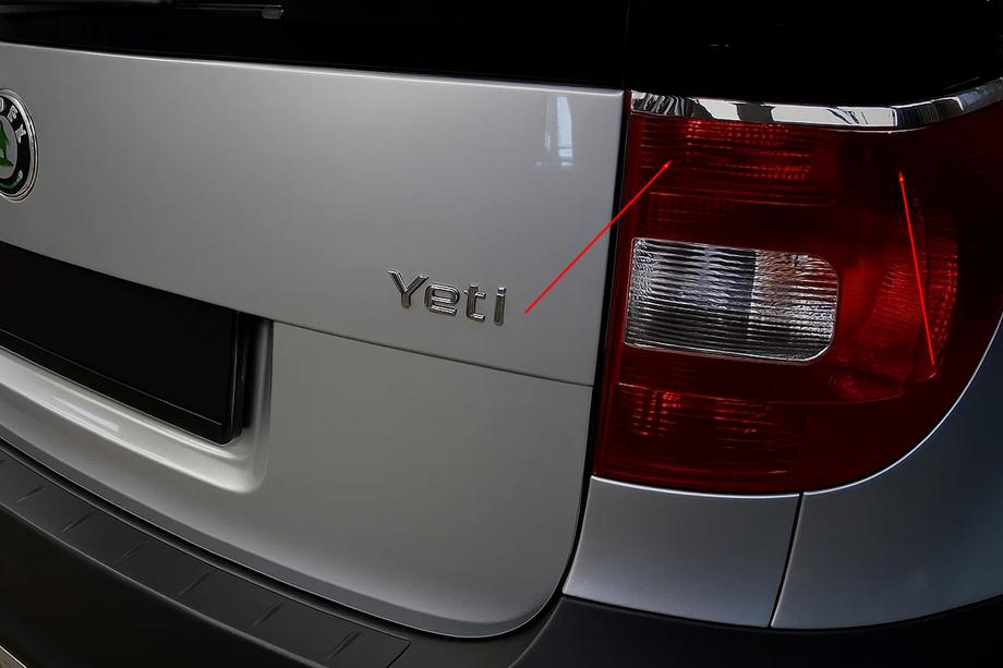 Skoda Yeti 2009–2017 Kromilistat takavaloihin (2 kpl, ruostumaton teräs) Image