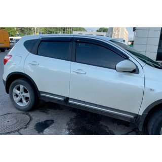 Ikkunadeflektorit (4 kpl, HIC) Nissan Qashqai 2007–2010 kuva 3