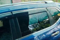 Nissan X-trail T32/Rogue 2014–2021 Sivulasien tuuliohjaimet kromilistalla (4 kpl, HIC) kuva 3