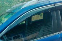 Nissan X-trail T32/Rogue 2014–2021 Sivulasien tuuliohjaimet kromilistalla (4 kpl, HIC) kuva 2