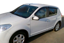 Renault Sandero 2007–2013 Ikkunadeflektorit (4 kpl, HIC) kuva 1