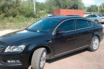 Volkswagen Passat B6 2006–2012 Sivuikkunan tuuliohjaimet kromilistalla SW (4 kpl, HIC) kuva 8