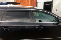 Volkswagen Passat B6 2006–2012 Sivuikkunan tuuliohjaimet kromilistalla SW (4 kpl, HIC) kuva 5