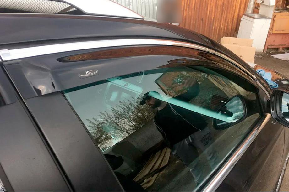 Volkswagen Passat B6 2006–2012 Sivuikkunan tuuliohjaimet kromilistalla SW (4 kpl, HIC) Image
