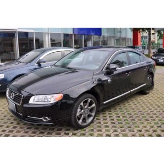 Sivulasien tuuliohjaimet kromilistalla (4 kpl, HIC) Volvo S80 2006–2016 kuva 2