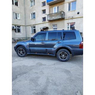 Kattokaiteet, kromi, turkkilainen design (2 kpl) Mitsubishi Pajero Wagon III 1999–2006 kuva 4