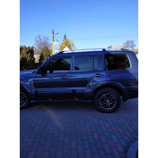 Kattokaiteet, kromi, turkkilainen design (2 kpl) Mitsubishi Pajero Wagon IV 2006–2021 kuva 3