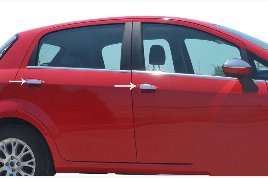 Fiat Punto Grande/EVO 2006–2018 Ovenkahvojen suojakuoret (4 ovea, ruostumaton teräs) Carmos - turkkilainen teräs Image