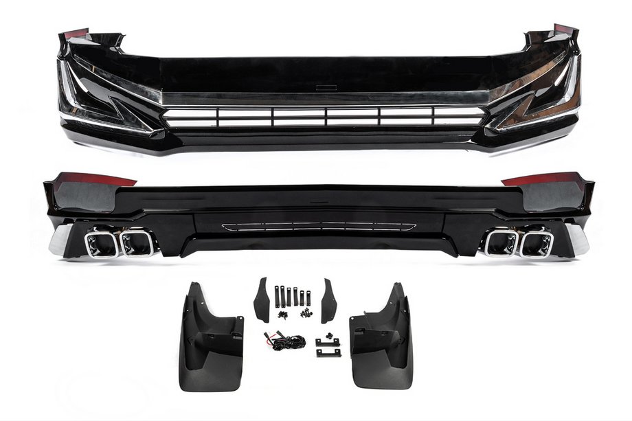 Toyota Land Cruiser Prado 150 2009–2023 Modelista V3-LED etu- ja takapuskurin lisäosat (2017-) Kuva 2