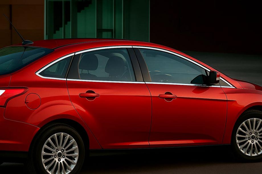 Ford Focus III 2011–2017 Täydellinen ikkunalistat Sedan (12 kpl, ruostumaton teräs) Image