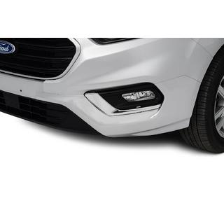 Sumuvalojen kromikehykset 2018+ (2 kpl, ruostumaton teräs) Ford Custom 2013–2022 kuva 1