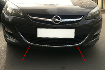 Opel Astra J 2009–2015 Etupuskurin kromisuojalista OmsaLine (ruostumaton teräs) kuva 1