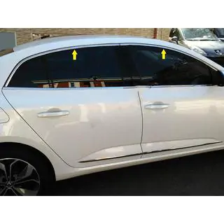 Yläikkunalistat (Sedan, 6 kpl, ruostumaton teräs) kuva 1