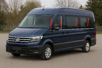 Volkswagen Crafter 2016– Alaikkunalistat, keskipitkä akseliväli (8 kpl, ruostumaton teräs) kuva 1