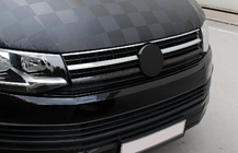 Volkswagen T6 2015–2024 Alemman etusäleikön peitelistat 2015-2019 (2 kpl, hiilikuitu) kuva 3