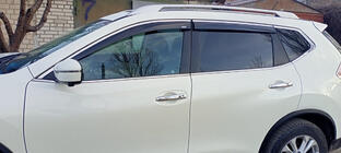 Nissan X-trail T32/Rogue 2014–2021 Tuuliohjaimet kromilistalla (4 kpl, Niken) kuva 5