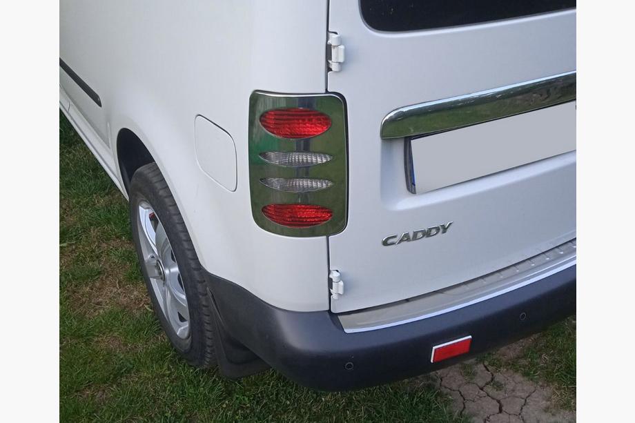 Volkswagen Caddy 2004–2010 Koristekehykset takavaloihin V2 (2 kpl, ruostumaton teräs) Carmos - turkkilainen teräs Image