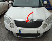 Skoda Yeti 2009–2017 Talvisuoja jäähdyttimen säleikköön (yläosa, 2009-2013) Matta kuva 1