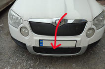 Skoda Yeti 2009–2017 Talvisuoja etusäleikköön (alaosa, 2009-2013) Matta kuva 2
