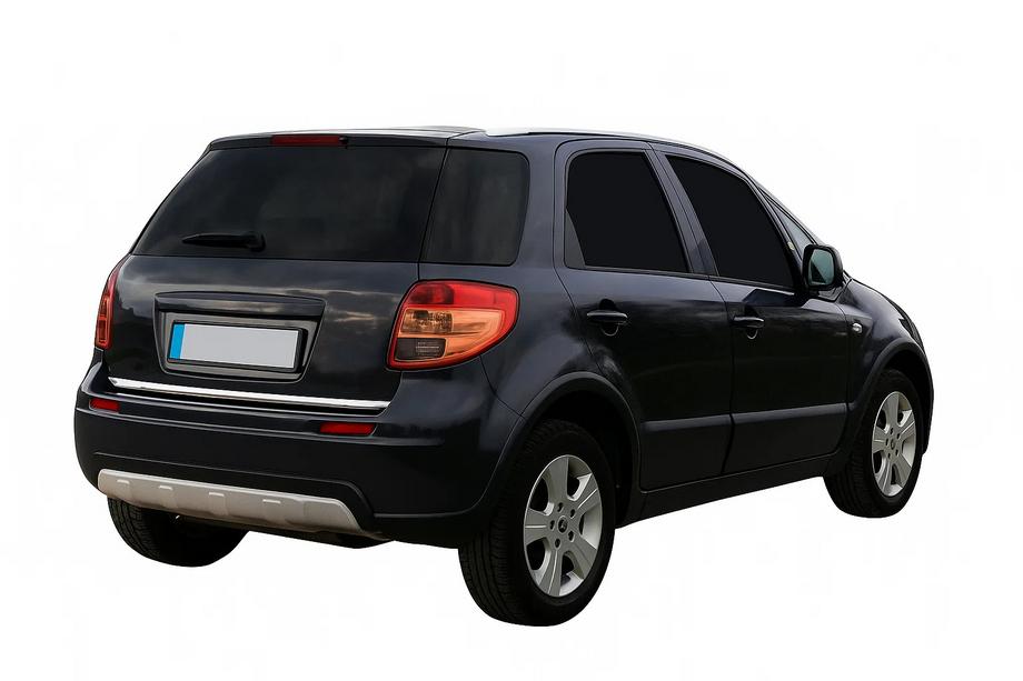 Fiat Sedici 2006–2014 Takalukun reunalista (ruostumaton teräs) Kuva 2