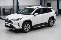 Toyota Rav 4 2019–2025 Line-sivuporrassarja (2 kpl, alumiini) kuva 1