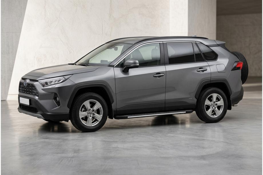 Toyota Rav 4 2019–2025 Sivuportaat Bosphore Grey (2 kpl, alumiini) Image