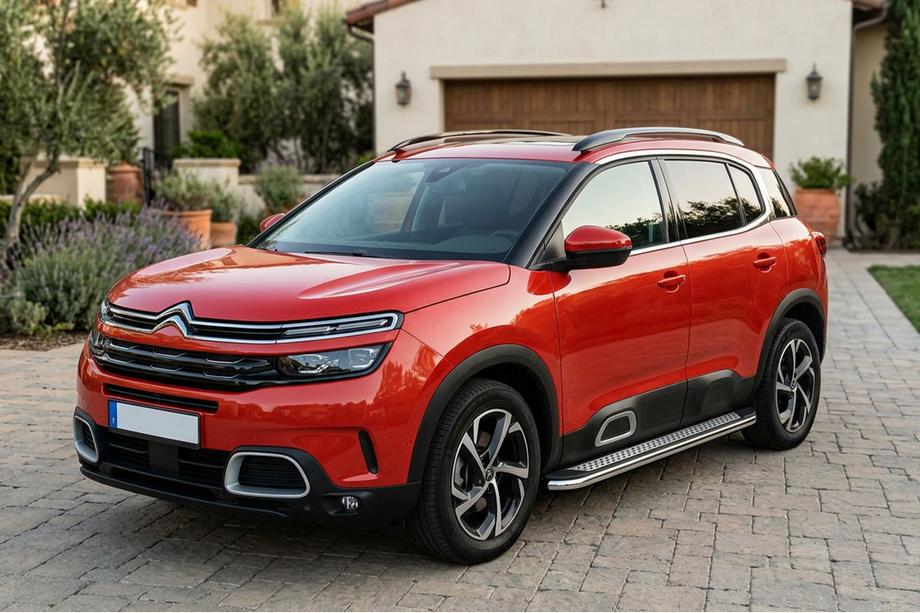 Citroen C5 Aircross 2017–2025 Maydos V2 sivuportaat (2 kpl, alumiini + ruostumaton teräs) Image