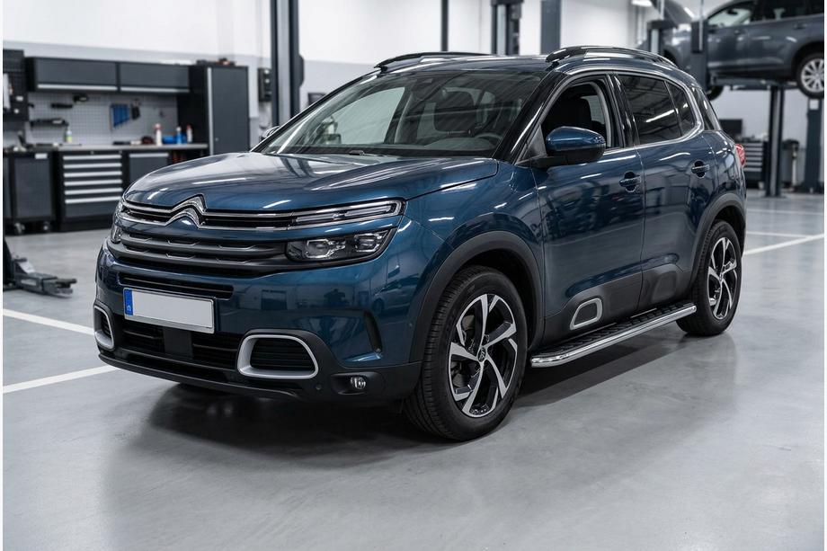 Citroen C5 Aircross 2017–2025 Maydos V1 sivuastinlaudat (2 kpl, alumiini / ruostumaton teräs) Image