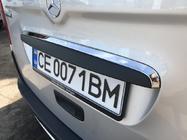 Mercedes Citan 2013–2021 Kromilista rekisterikilven yläpuolelle (ruostumaton teräs) kuva 4