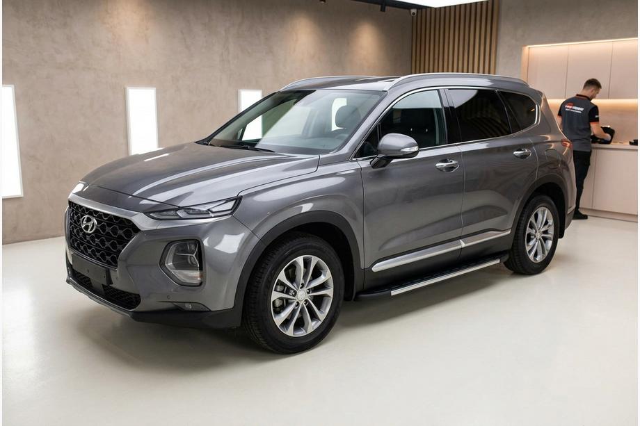 Hyundai Santa Fe 4 2018–2023 Fullmond sivuportaat (2 kpl, alumiini) Image