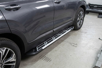Hyundai Santa Fe 4 2018–2023 Sunrise-astinlaudat (2 kpl, alumiini) kuva 1