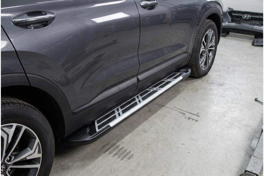 Hyundai Santa Fe 4 2018–2023 Sunrise-astinlaudat (2 kpl, alumiini) Image