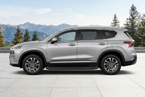 Hyundai Santa Fe 4 2018–2023 Tayga Black sivuaskelmat (2 kpl, alumiini) kuva 1