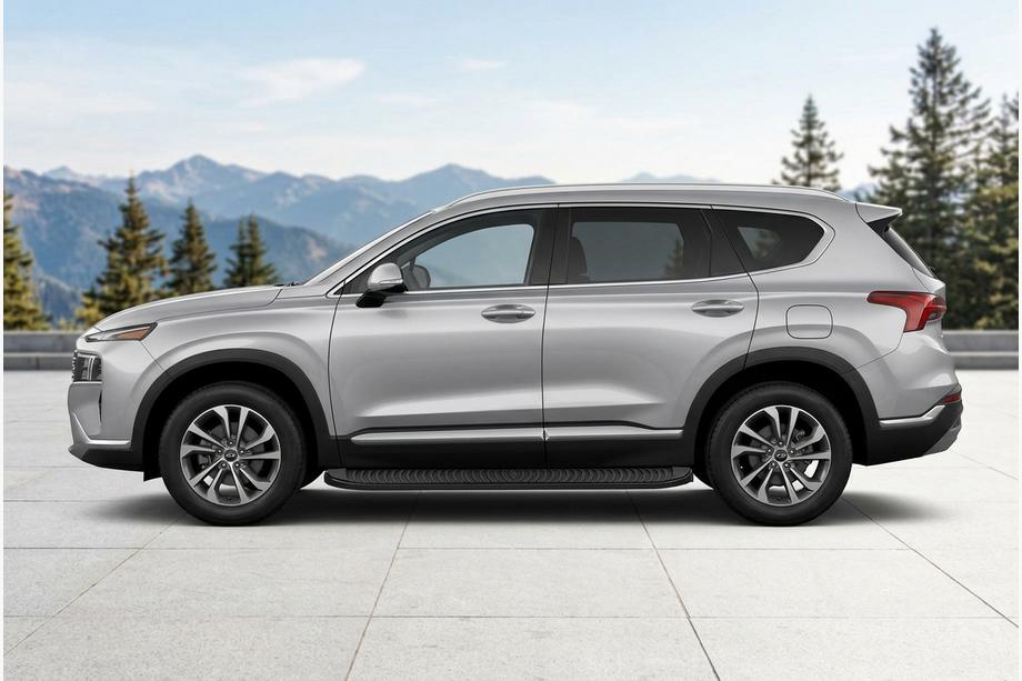 Hyundai Santa Fe 4 2018–2023 Tayga Black sivuaskelmat (2 kpl, alumiini) Image