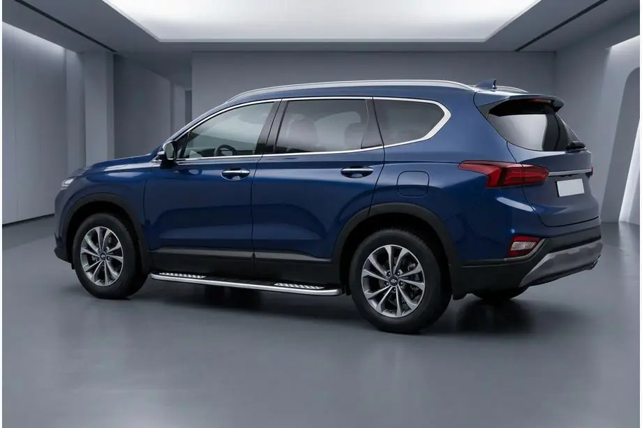 Hyundai Santa Fe 4 2018–2023 Tayga V2 sivukynnykset (2 kpl, alumiini) Image