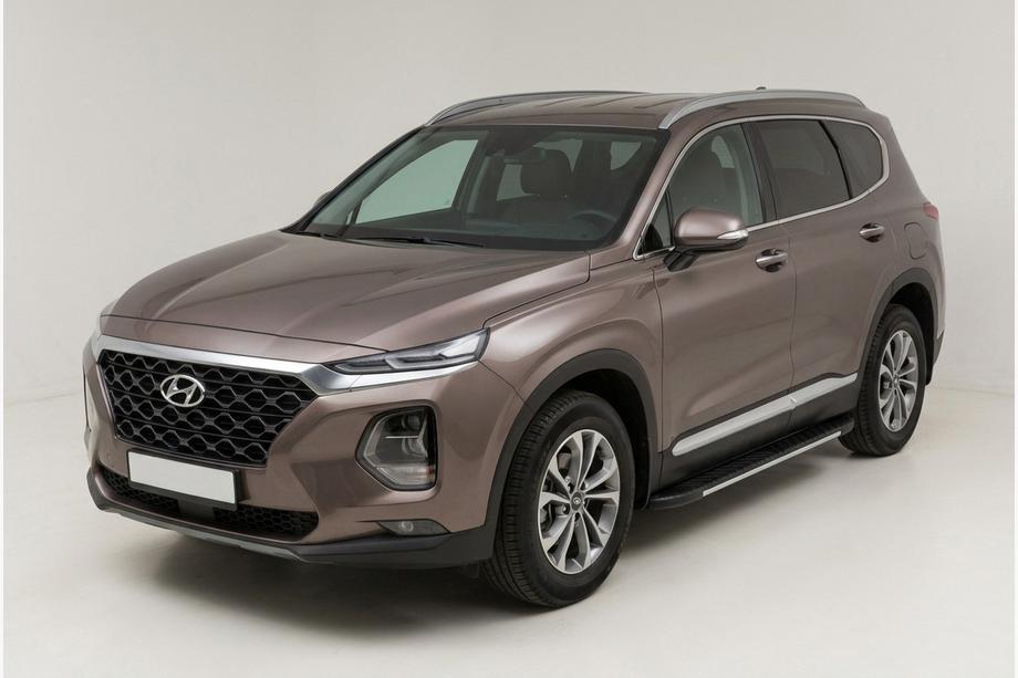 Hyundai Santa Fe 4 2018–2023 Sivuportaat Bosphore Grey (2 kpl, alumiini) Image
