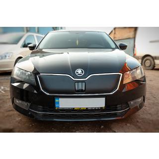 Talvisuoja jäähdyttimen säleikköön (2015-2019, yläosa) Skoda Superb 2015–2024 kuva 2