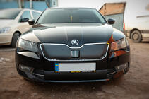 Skoda Superb 2015–2024 Talvisuoja etusäleikköön (2015-2019, alaosa) kuva 2