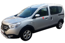 Renault Dokker 2013–2022 Ikkunalistat (2 kpl, ruostumaton teräs) Carmos - turkkilainen teräs kuva 1