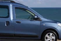 Renault Dokker 2013–2022 Ikkunalistat (2 kpl, ruostumaton teräs) Carmos - turkkilainen teräs kuva 2