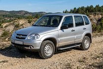 Chevrolet Niva 1998–2020 Fullmond sivuportaat (2 kpl, alumiini) kuva 1