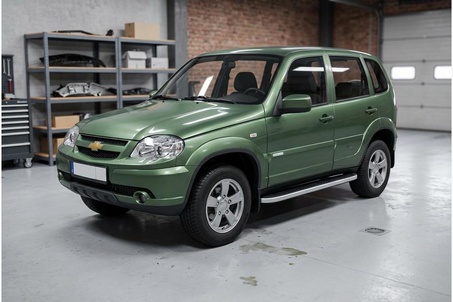 Chevrolet Niva 1998–2020 Tayga Grey -sivuaskelmat (2 kpl, alumiini) Image